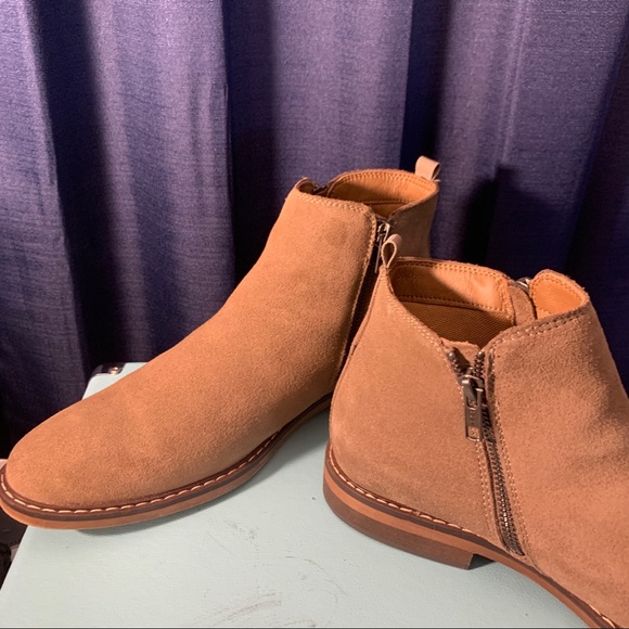 Sonoma Suede Boots double zipper New Without Tags - Picture 3 of 6